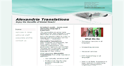 Desktop Screenshot of alexandriatranslations.com